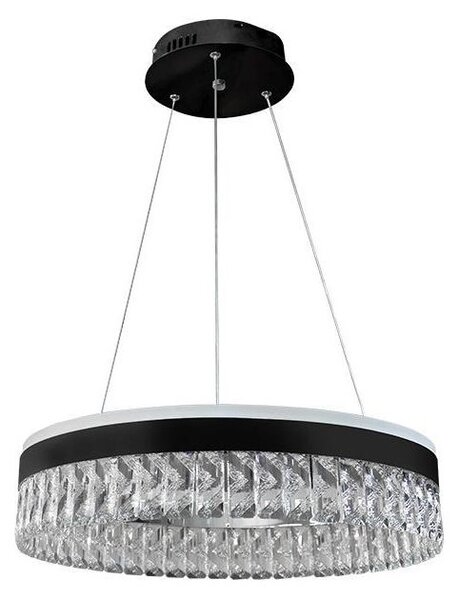 Led Dimmable κρεμαστό φωτιστικό οροφής LED/90W/230V 3000-6500K μαύρο + τηλεχειριστήριο