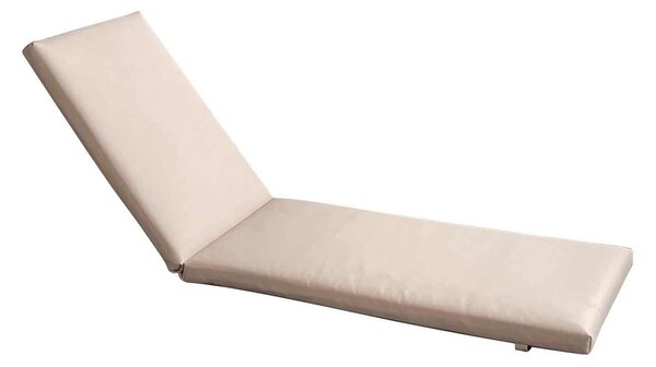 SUNLOUNGER Μαξιλάρι Ξαπλώστρας PVC Μπεζ με Φερμουάρ & Velcro (Foam+Polyester)