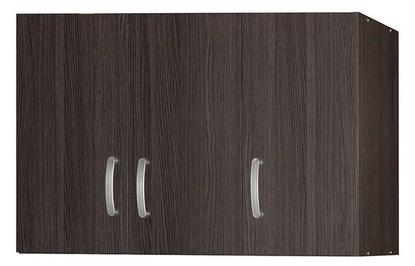 Ντουλάπα τρίφυλλη και πατάρι Zelia pakoworld wenge 90x42x240εκ