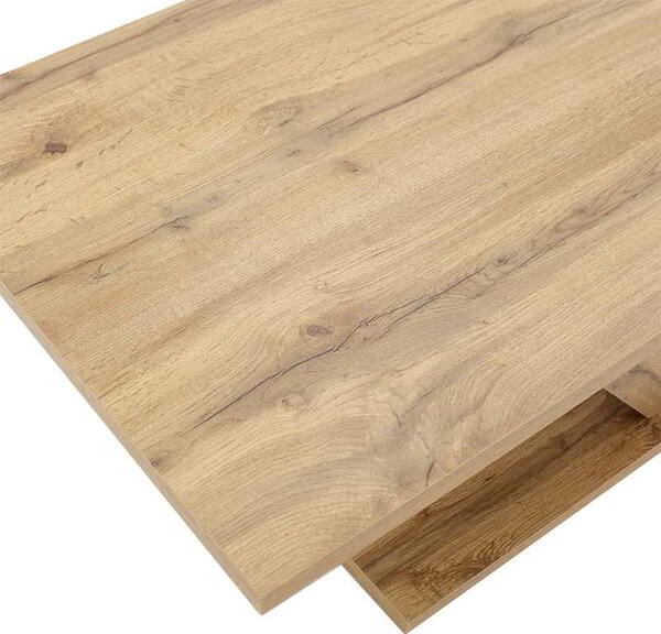 Τραπέζι σαλονιού Solange pakoworld χρώμα sonoma 110x55x47.5εκ