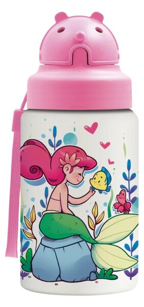 Παγούρι - Θερμός 350ml Με Καλαμάκι Laken Little Mermaid