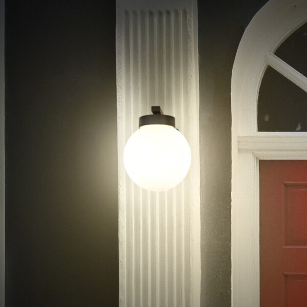 OSRAM Φωτιστικό εξωτερικού χώρου ENDURA CLASSIC ERDA, σκούρο γκρι, IP54, ρυθμιζόμενος, Γκρι, Αλουμίνιο, σύγχρονο, Υπαίθρια σφαίρα