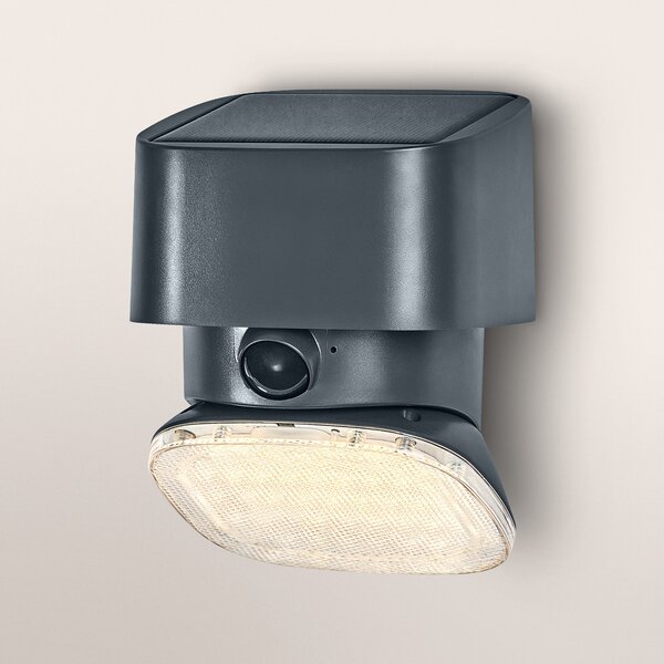 OSRAM Ηλιακό φωτιστικό τοίχου ENDURA STYLE TURN, γκρι, αισθητήρας, IP54, ρυθμιζόμενος, Γκρι, Πλαστικό, σύγχρονο