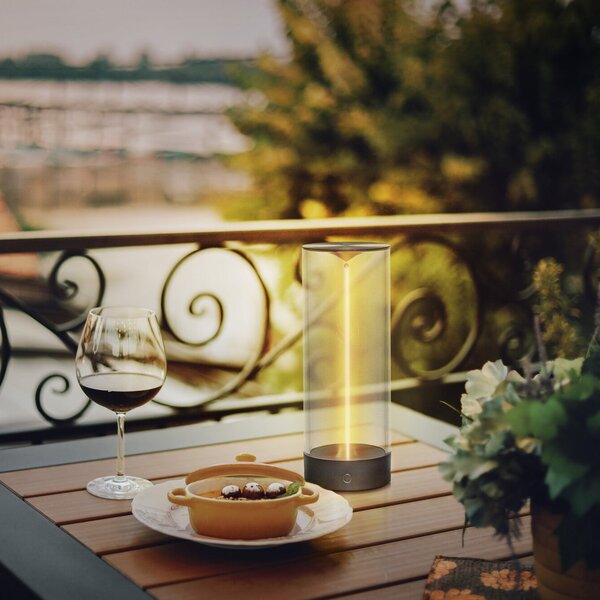 OSRAM Φωτιστικό τραπεζιού με μπαταρία ENDURA STYLE DECOR FILAMENT γκρι, IP54, ρυθμιζόμενος, Γκρι, Πλαστικό, σύγχρονο