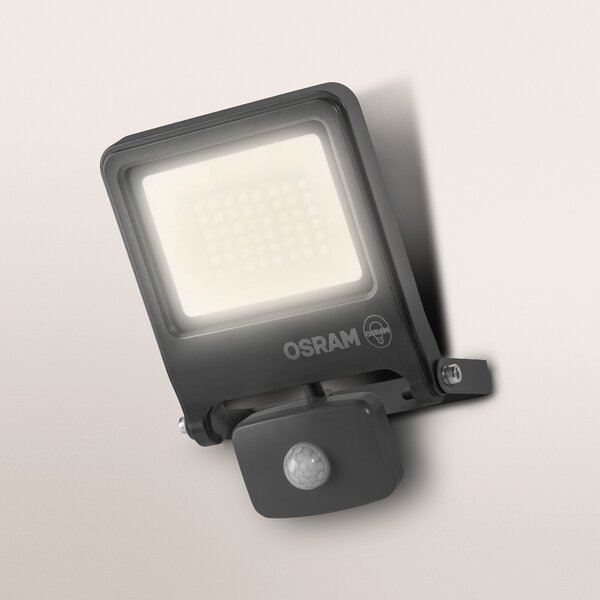OSRAM Εξωτερικός προβολέας ENDURA FLOOD, γκρι, αισθητήρας 30 W 830 IP44, Γκρι, Αλουμίνιο