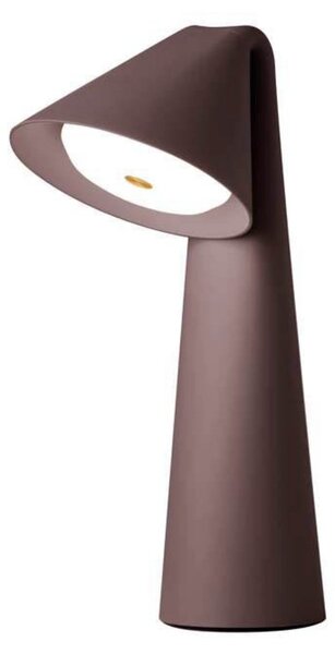 FRANDSEN LED φορητή επιτραπέζια λάμπα Ami, καφέ, 32 cm, ρυθμιζόμενη ένταση, ρυθμιζόμενος, Καφέ / Σκουριάς, Σαλόνι / τραπεζαρία, Πλαστικό, σύγχρονο