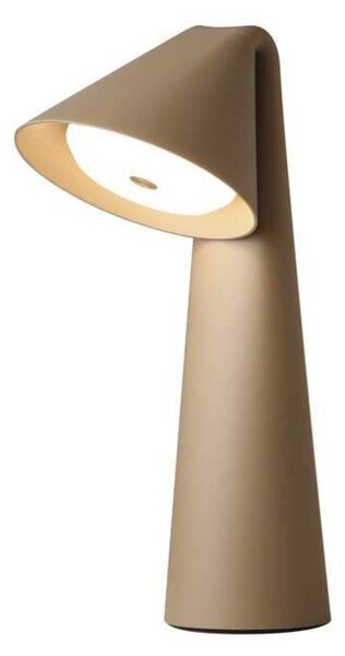 FRANDSEN LED φορητή επιτραπέζια λάμπα Ami, γκρι-μπεζ, 32 cm, ρυθμιζόμενη ένταση, ρυθμιζόμενος, Πράσινο, Σαλόνι / τραπεζαρία, Πλαστικό, σύγχρονο