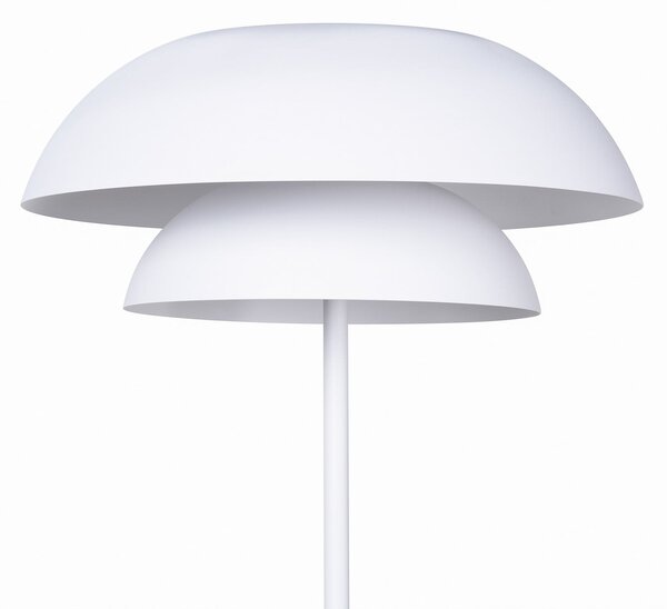 Lucande φωτιστικό δαπέδου Kellina, 151 cm, λευκό, μέταλλο, E27, Λευκό, Σαλόνι / τραπεζαρία, Μέταλλο, σχεδιασμός