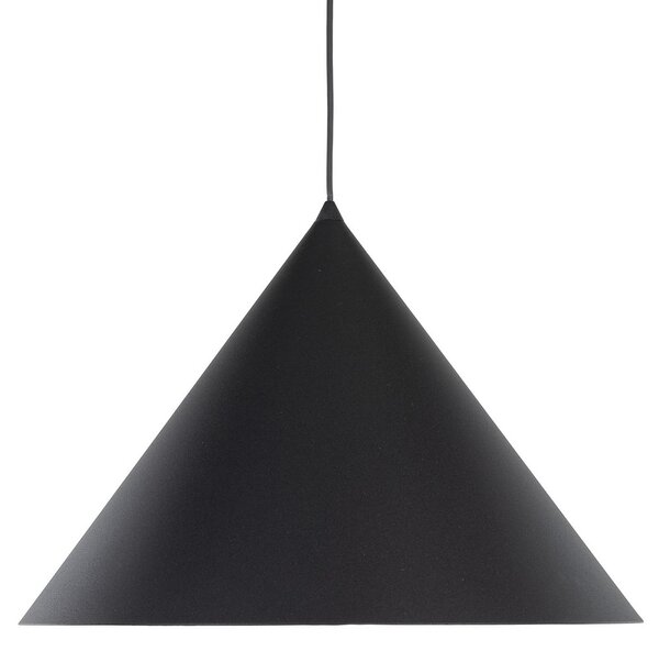 TK Lighting Κρεμαστό φωτιστικό Cono, 1 λάμπα, Ø 50 cm, μαύρο, E27, ρυθμιζόμενος, Μαύρο, Σαλόνι / τραπεζαρία, Μέταλλο, σύγχρονο