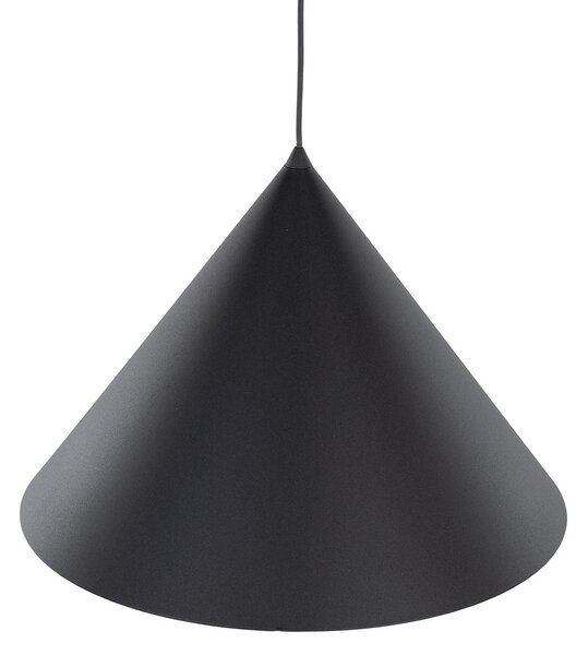 TK Lighting Κρεμαστό φωτιστικό Cono, 1 λάμπα, Ø 50 cm, μαύρο, E27, ρυθμιζόμενος, Μαύρο, Σαλόνι / τραπεζαρία, Μέταλλο, σύγχρονο
