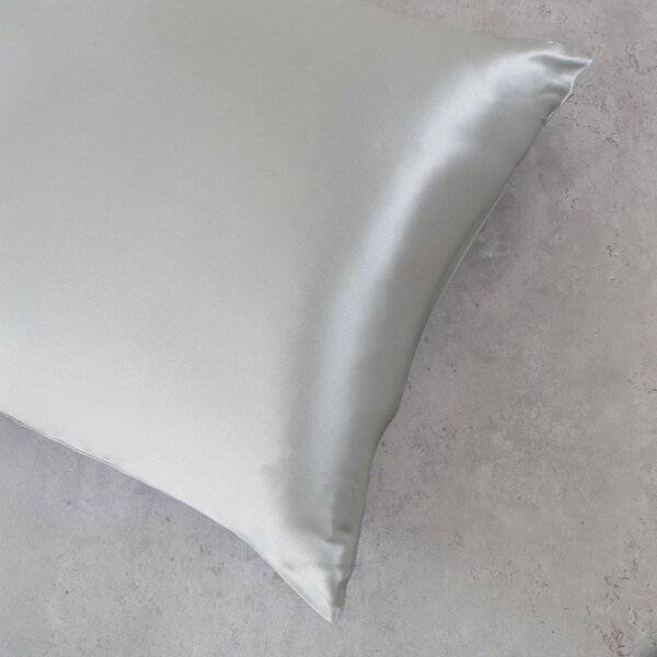 Μεταξωτή Μαξιλαροθήκη Φάκελος (50x70) Rythmos Silk Sleep Γκρι