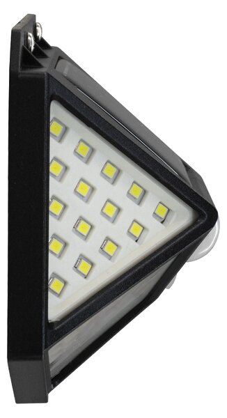 GloboStar® 71499 Αυτόνομο Ηλιακό Φωτιστικό LED SMD 10W 1000lm με Ενσωματωμένη Μπαταρία 1200mAh - Φωτοβολταϊκό Πάνελ με Αισθητήρα Ημέρας-Νύχτας και PIR Αισθητήρα Κίνησης Αδιάβροχο IP65 Ψυχρό Λευκό 6000K