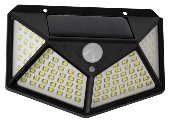 GloboStar® 71499 Αυτόνομο Ηλιακό Φωτιστικό LED SMD 10W 1000lm με Ενσωματωμένη Μπαταρία 1200mAh - Φωτοβολταϊκό Πάνελ με Αισθητήρα Ημέρας-Νύχτας και PIR Αισθητήρα Κίνησης Αδιάβροχο IP65 Ψυχρό Λευκό 6000K