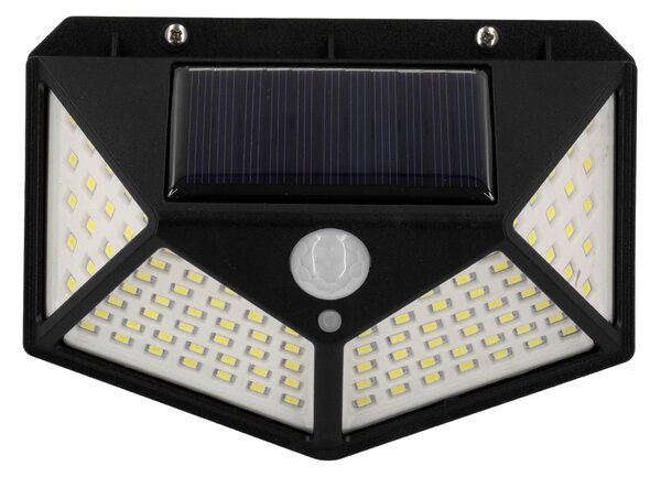 GloboStar® 71499 Αυτόνομο Ηλιακό Φωτιστικό LED SMD 10W 1000lm με Ενσωματωμένη Μπαταρία 1200mAh - Φωτοβολταϊκό Πάνελ με Αισθητήρα Ημέρας-Νύχτας και PIR Αισθητήρα Κίνησης Αδιάβροχο IP65 Ψυχρό Λευκό 6000K