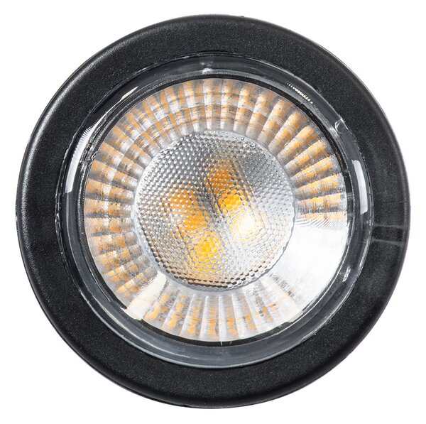 GloboStar® GARDENINI 61546 Επιφανειακό Φωτιστικό Σποτ Κήπου LED 5W 650lm 38° DC 24V IP68 Υψηλής Αντοχής ABS IK06 Φ7 x Υ14.5cm - Θερμό Λευκό 2700K Dimmable - Μαύρο - Bridgelux Chip - 3 Years Warranty