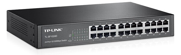 TP-LINK Desktop Switch TL-TL-SF1024D, 10/100Mbps, 24 Θύρες, Ver. 3.0