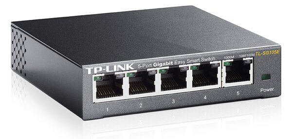 TP-LINK Easy Smart Switch TL-SG105E, 5-Port Gigabit, Ver. 5.0