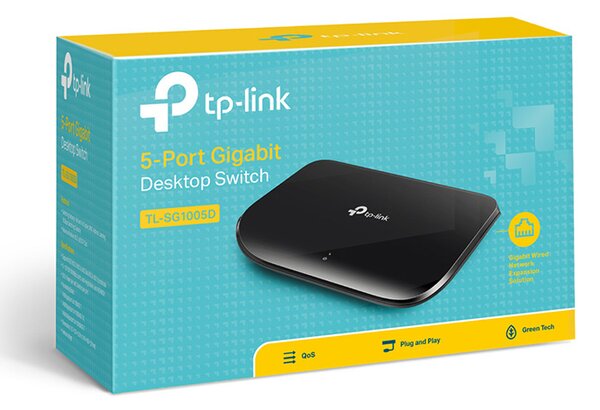 TP-LINK Gigabit Desktop Switch TL-SG1005D 5 Θυρών, Ver. 2.0