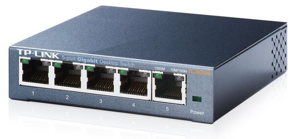 TP-LINK Gigabit Switch TL-SG105, 5 θύρες, Ver. 8.0