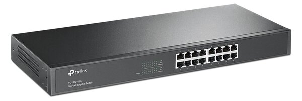 TP-LINK Rackmount Switch TL-SG1016, 16-port 10/100/1000Mbps, Ver. 13.0