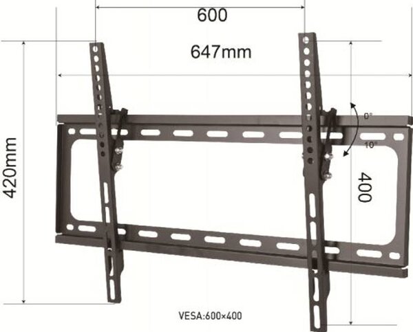 Osio OSM-5834 Βάση τηλεόρασης 32″ – 70″ VESA 600 x 400