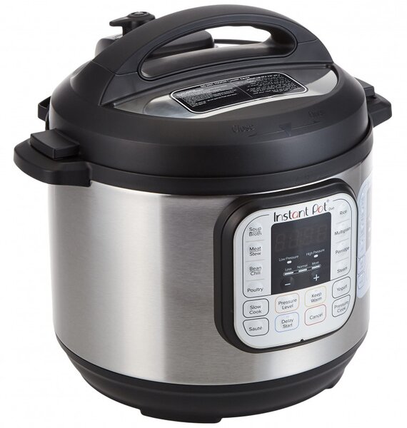 Πολυμάγειρας Instant Pot DUO 6 112018201, 1000W, 5.7l, 13 προγράμματα, 7 λειτουργίες, σύστημα ασφαλείας, ασημί/μαύρο