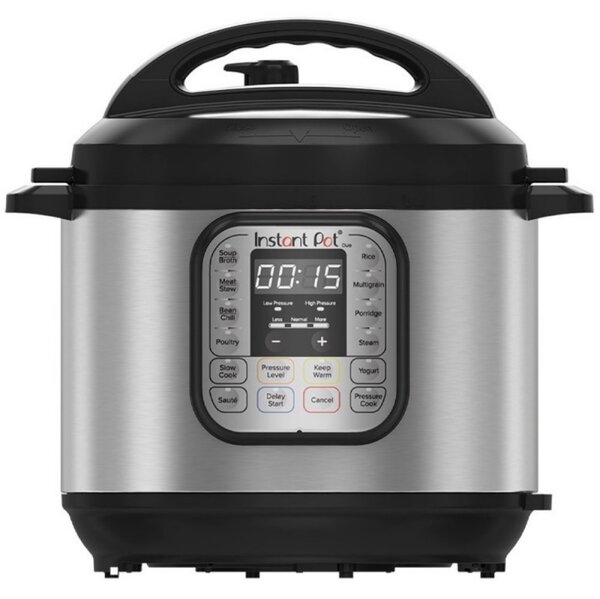 Πολυμάγειρας Instant Pot DUO 6 112018201, 1000W, 5.7l, 13 προγράμματα, 7 λειτουργίες, σύστημα ασφαλείας, ασημί/μαύρο