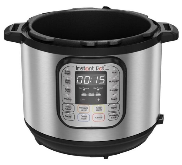 Πολυμάγειρας Instant Pot DUO 6 112018201, 1000W, 5.7l, 13 προγράμματα, 7 λειτουργίες, σύστημα ασφαλείας, ασημί/μαύρο