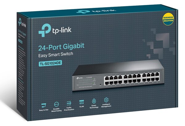 TP-LINK Easy Smart Switch TL-SG1024DE, 24-port 10/100/1000Mbps, Ver 4.20