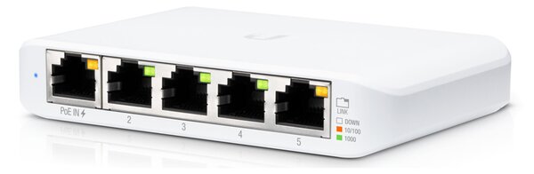 UBIQUITI UniFi Switch USW-Flex-Mini, 5-Port Gigabit, 10/100/1000 Mbps