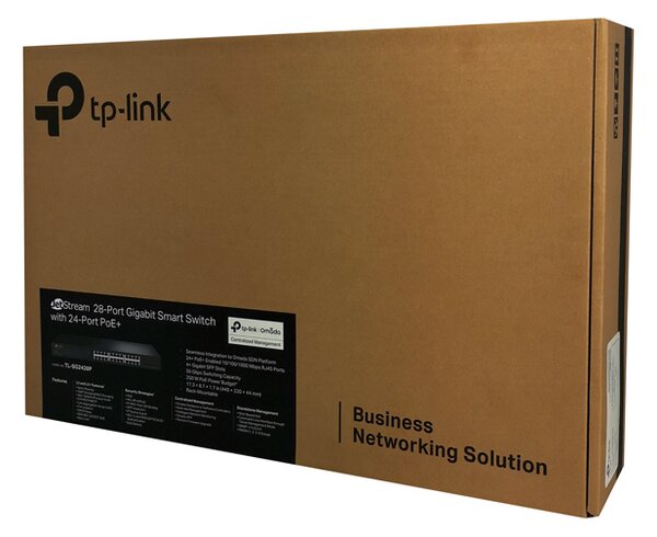 TP-LINK JetStream smart switch TL-SG2428P, 24-Port PoE+, 4x SFP, Ver 4.0