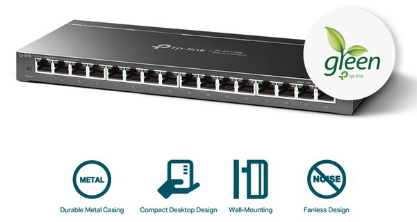 TP-LINK Easy Smart Switch TL-SG116E, 16-Port Gigabit, Ver. 1.2