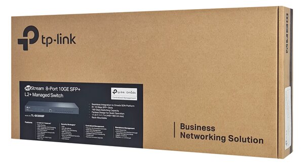 TP-LINK L2+ managed switch TL-SX3008F, 8-Ports 10Gbps SFP+, Ver. 1.0