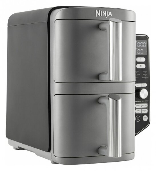 Air Fryer με Διπλό Αποσπώμενο Κάδο Ninja Double Stack XL, 9.5lt Γκρι