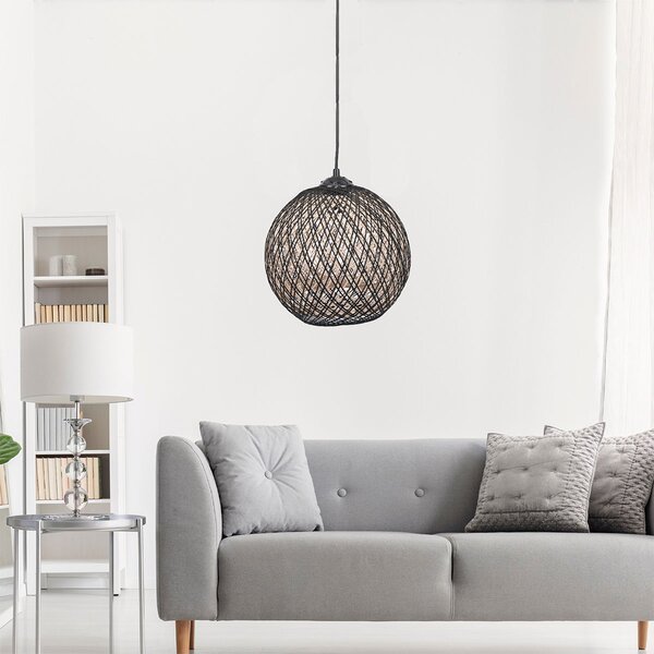 Φωτιστικό Οροφής Μονόφωτο A-G 390FLH1545 Cream/Black
