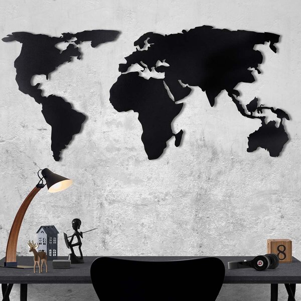 Διακοσμητικό Τοίχου (120x60) A-G World Map Silhouette 805BSG1081