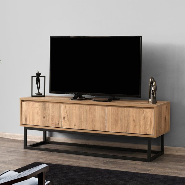 Έπιπλο Τηλεόρασης (140x40x50) A-G Tilsim 854KLN3006 Black Pine