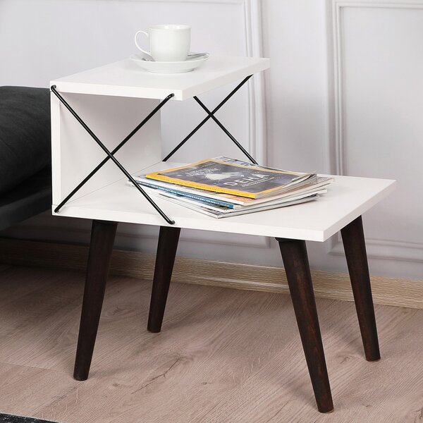 Βοηθητικό Τραπεζάκι (50x40x55) A-G Cross 854KLN3308 White