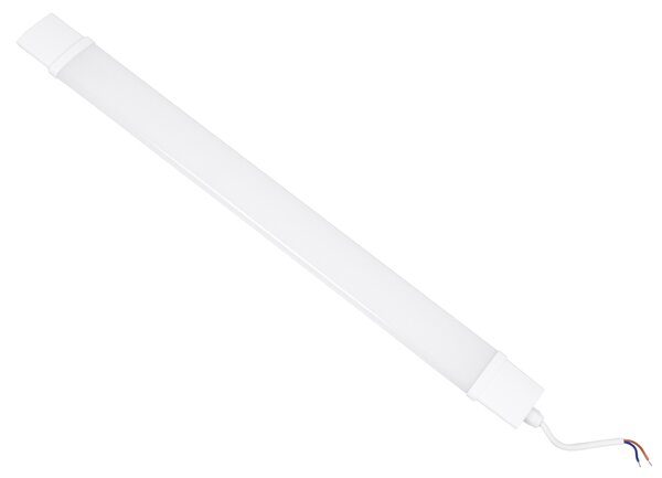 GloboStar® 60162 LED Γραμμικό Βιομηχανικό Φωτιστικό Tri-Proof 60cm 18W 1971lm 120° AC 220-240V Αδιάβροχο IP65 Μ60 x Π6 x Υ4cm Φυσικό Λευκό 4500K - 3 Χρόνια Εγγύηση