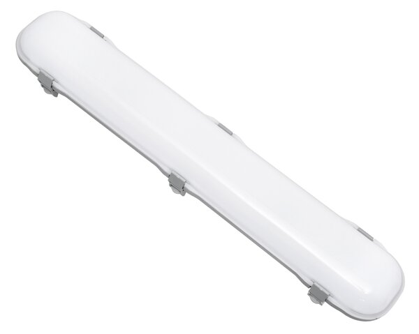 GloboStar® 60172 LED Γραμμικό Βιομηχανικό Φωτιστικό Tri-Proof 60cm 24W 2690lm 120° AC 220-240V Αδιάβροχο IP65 Μ60 x Π10.5 x Υ8cm Θερμό Λευκό 2700K - 3 Χρόνια Εγγύηση