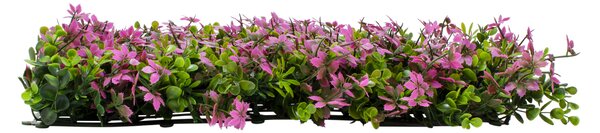 GloboStar® Artificial Garden CYPHEA HYSSOPIFOLIA 20350 Τεχνητό Διακοσμητικό Πάνελ Λουλουδιών - Κάθετος Κήπος σύνθεση Άνθος Κουφέας Μ50 x Π50 x Υ11cm