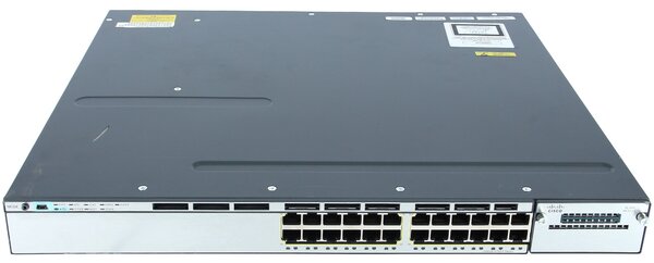 SWITCH ETH 24P 1GBE CISCO 3750X 1x350W (Refurbished)