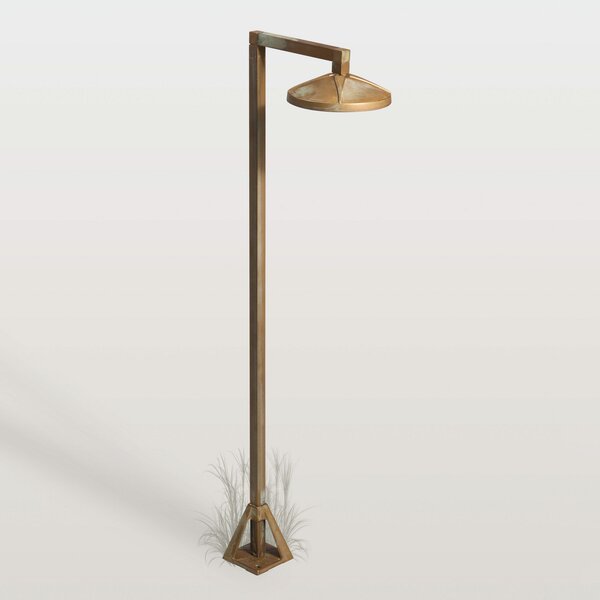 Moretti Luce Φωτιστικό διαδρόμου LED Aura Disk, 80 εκ. x 19,5 εκ., ορείχαλκος αντίκα, Μπρούτζινο / Αντικέ ορείχαλκου, Ορείχαλκος, Εξοχική κατοικία / Ρουστίκ