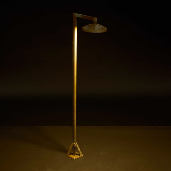 Moretti Luce Φωτιστικό διαδρόμου LED Aura Disk, 80 εκ. x 19,5 εκ., ορείχαλκος αντίκα, Μπρούτζινο / Αντικέ ορείχαλκου, Ορείχαλκος, Εξοχική κατοικία / Ρουστίκ