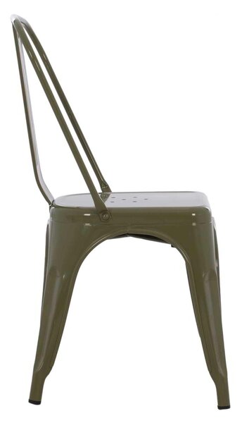 ΚΑΡΕΚΛΑ ΜΕΤΑΛΛΙΚΗ MELITA ΣΕ DARK OLIVE GREEN 43x50x82 εκ. HM8641.03