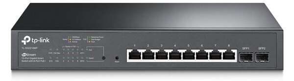 TP-LINK JetStream switch TL-SG2210MP, 10-Port Gigabit, 8x PoE+, Ver. 4.0