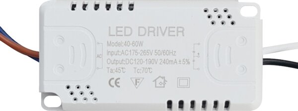 LED Driver SPHLL-DRIVER-013, 40-60W, 1.7x3.6x7cm