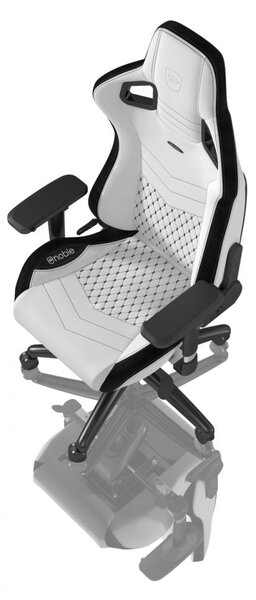 Noblechairs EPIC Gaming Chair Breathable, 4D armrests, 60mm casters - black/white