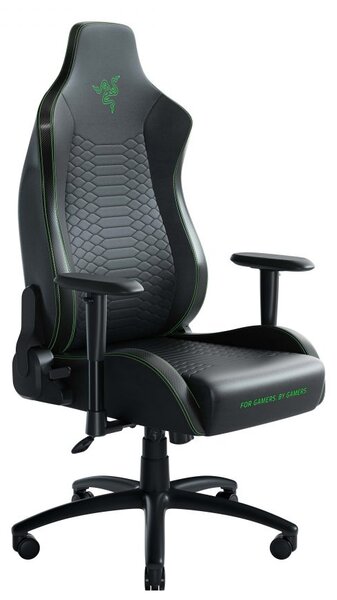 Razer ISKUR X - XL Green/Black - Gaming Chair - Lumbar Support - Synthetic Leather -Memory Foam Head