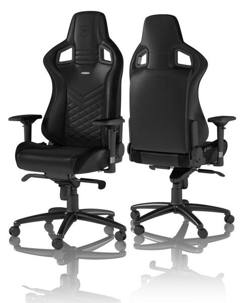 Noblechairs EPIC Gaming Chair Breathable, 4D armrests, 60mm casters - black